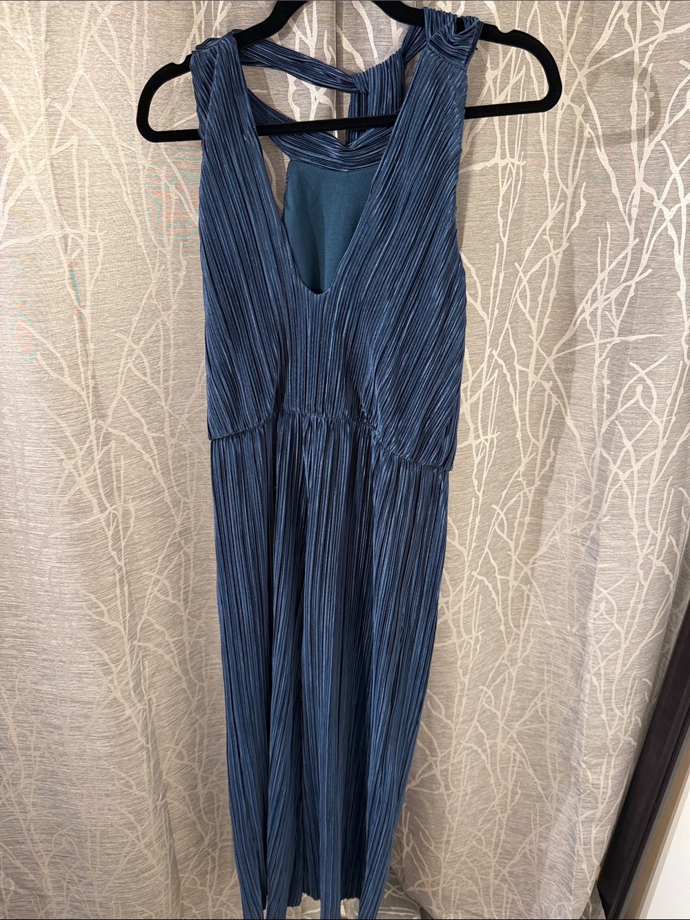 Miami Blue Pleated Jumpsuit